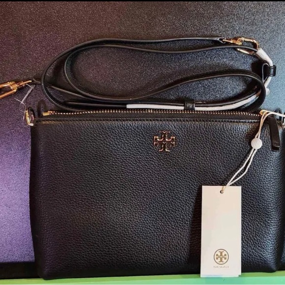 Tory Burch Bags Tory Burch Womens Kira Pebbled Top Zip Crossbody
